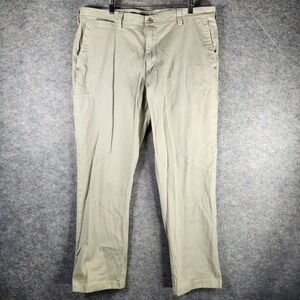 Duluth Trading Flex Ballroom Khakis Men 38x30 Slim Fit Tan Chino Pants Utility
